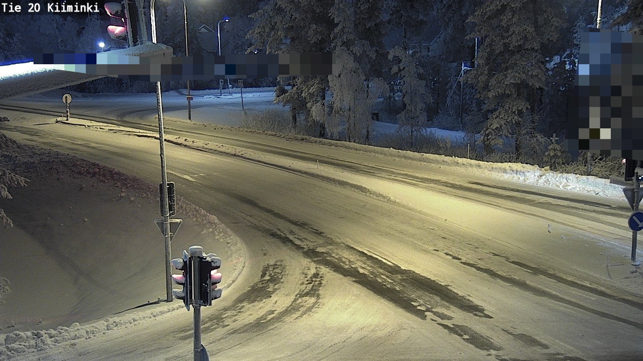 Weather Camera Image Väg 20 Uleåborg Kiiminki, Oulu, Pohjois-Pohjanmaa