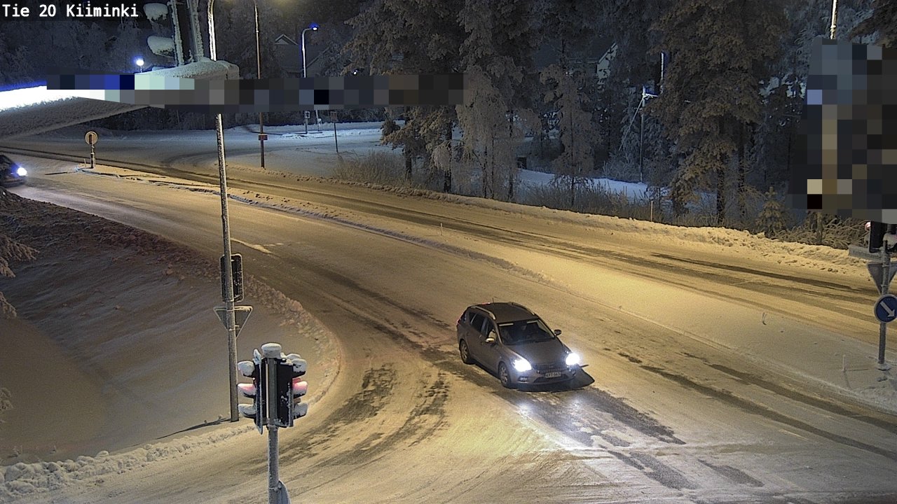 Weather Camera Image Väg 20 Uleåborg Kiiminki, Oulu, Pohjois-Pohjanmaa