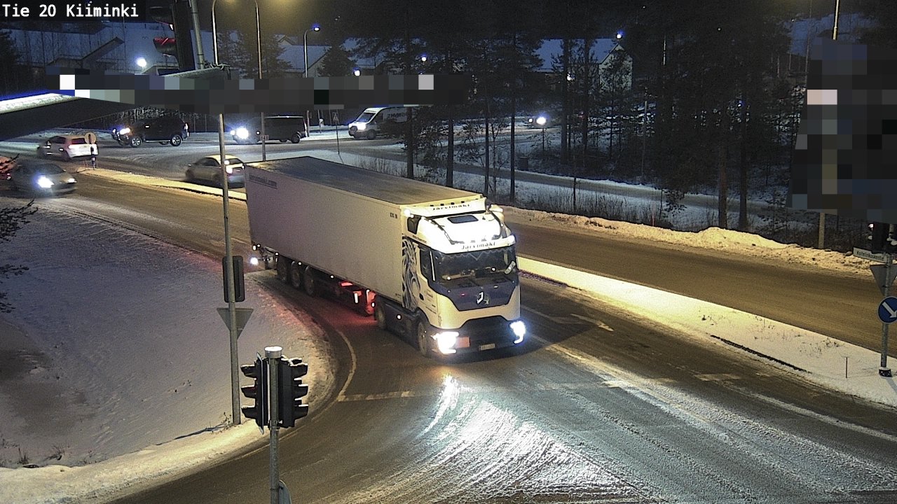 Weather Camera Image Väg 20 Uleåborg Kiiminki, Oulu, Pohjois-Pohjanmaa