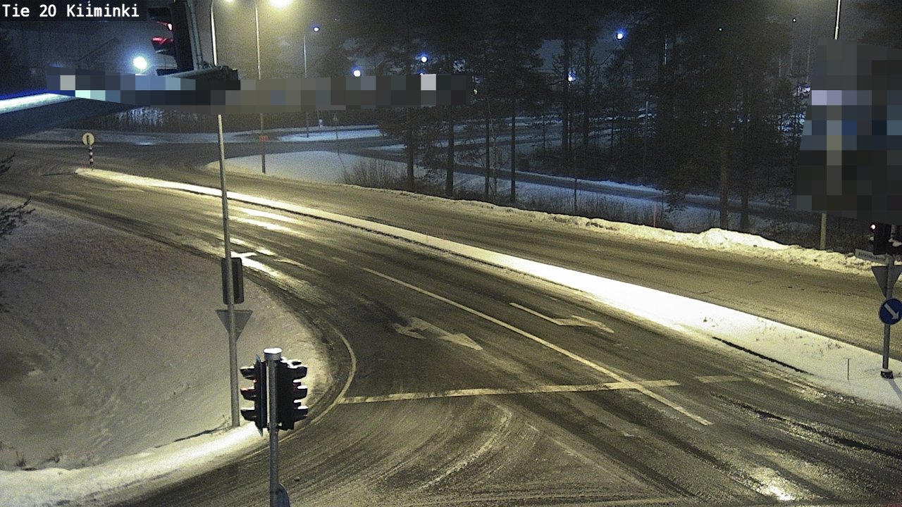 Weather Camera Image Road 20 Oulu Kiiminki, Oulu, Pohjois-Pohjanmaa