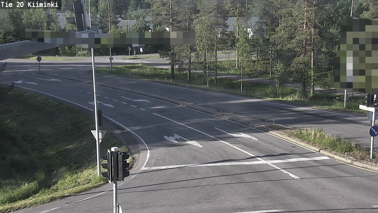 Weather Camera Image Väg 20 Uleåborg Kiiminki, Oulu, Pohjois-Pohjanmaa