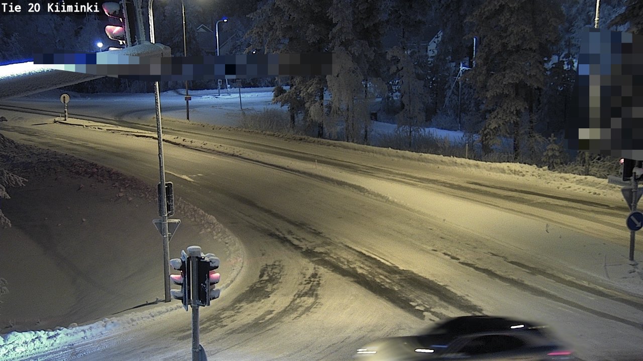 Weather Camera Image Väg 20 Uleåborg Kiiminki, Oulu, Pohjois-Pohjanmaa