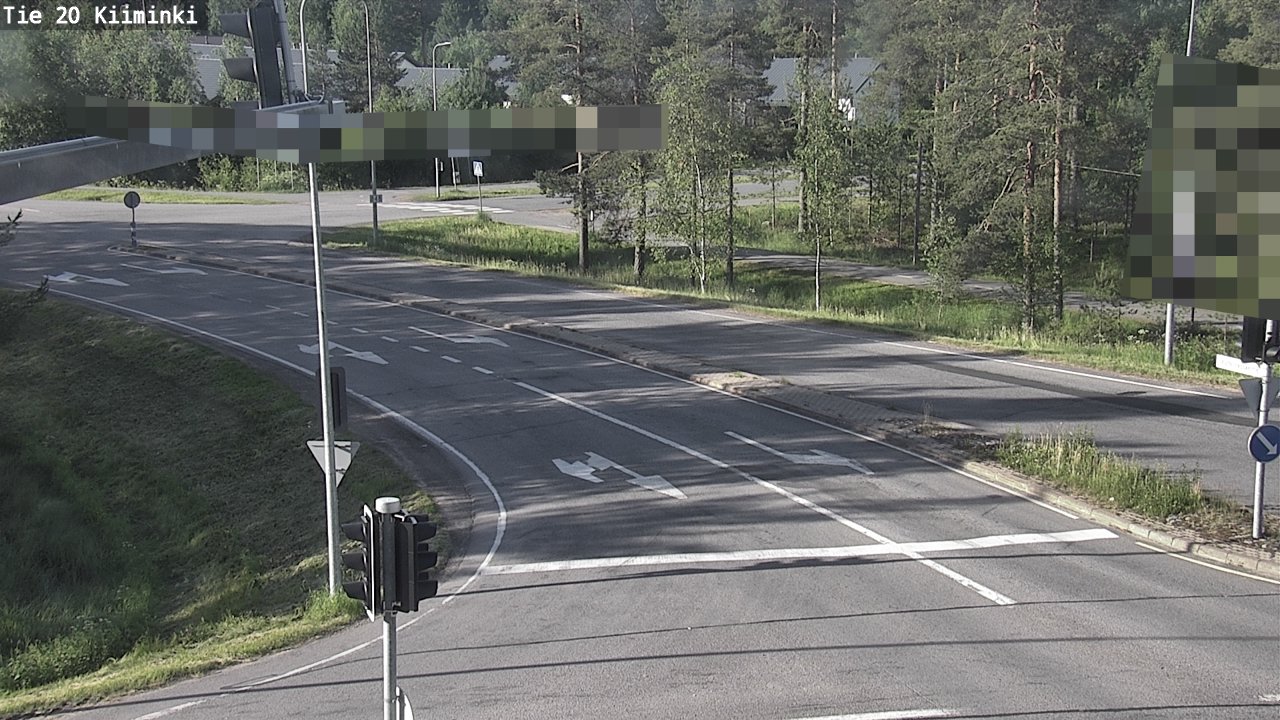 Weather Camera Image Väg 20 Uleåborg Kiiminki, Oulu, Pohjois-Pohjanmaa