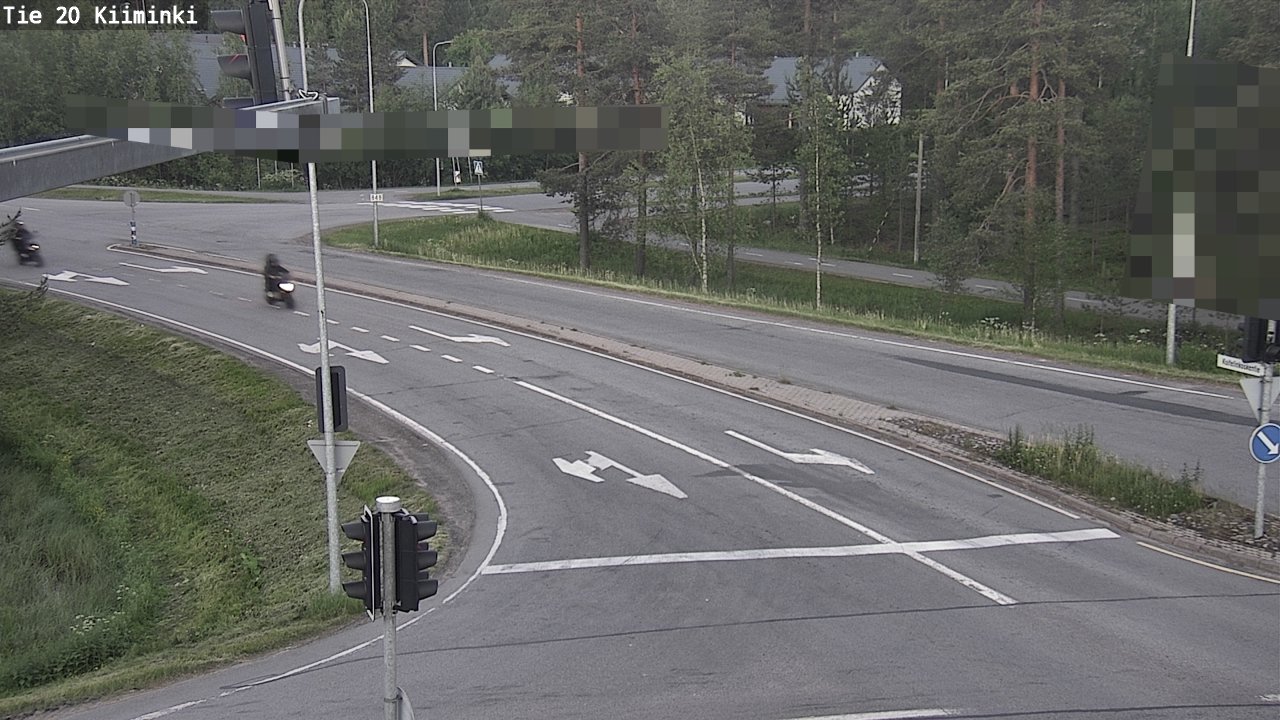 Weather Camera Image Väg 20 Uleåborg Kiiminki, Oulu, Pohjois-Pohjanmaa