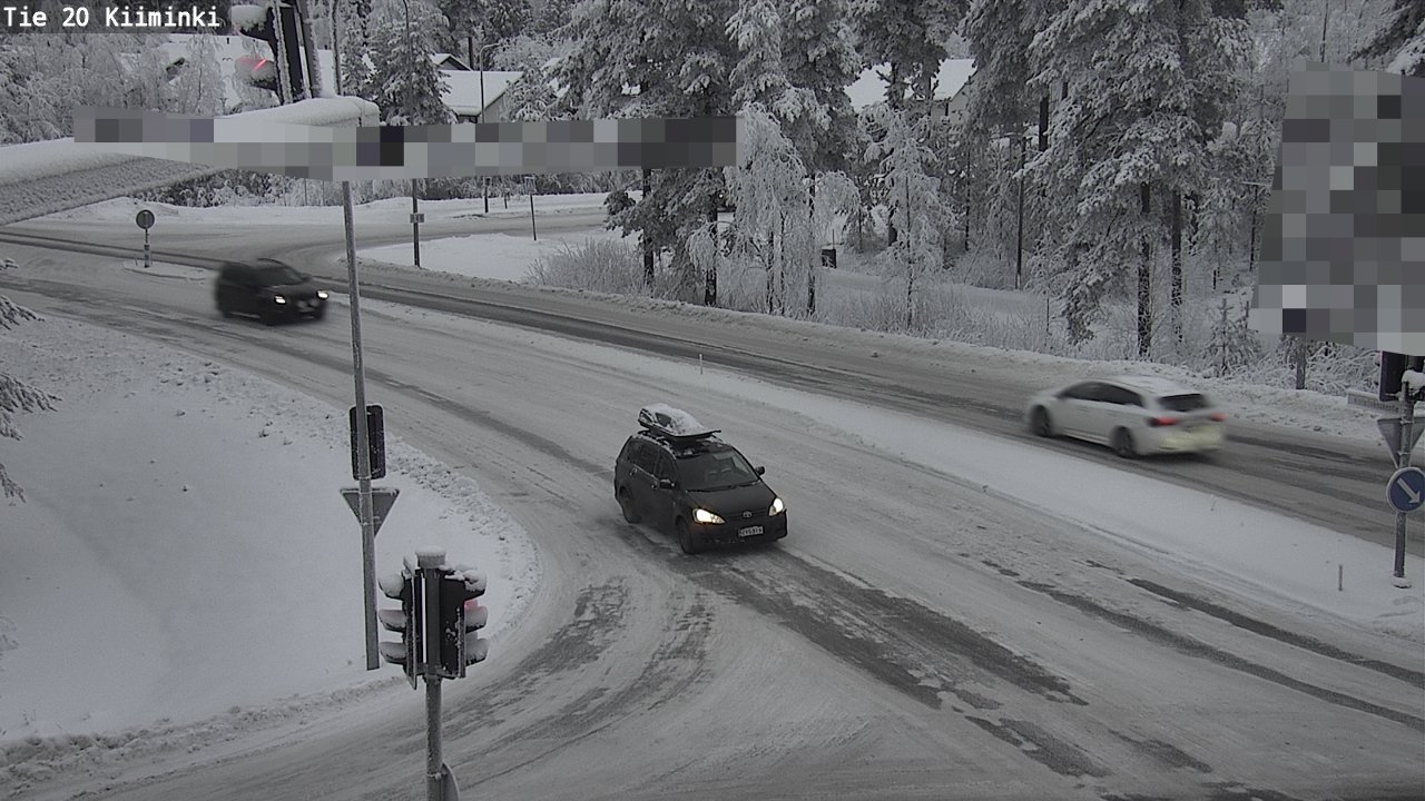 Weather Camera Image Väg 20 Uleåborg Kiiminki, Oulu, Pohjois-Pohjanmaa