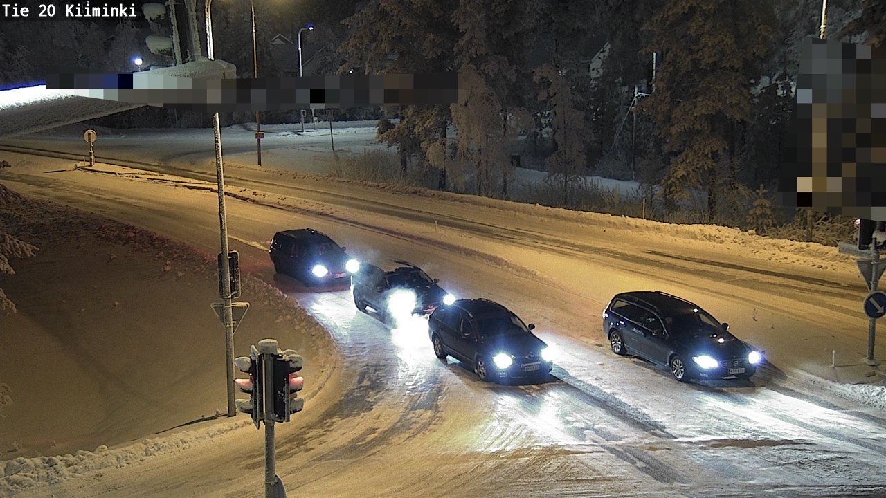 Weather Camera Image Väg 20 Uleåborg Kiiminki, Oulu, Pohjois-Pohjanmaa