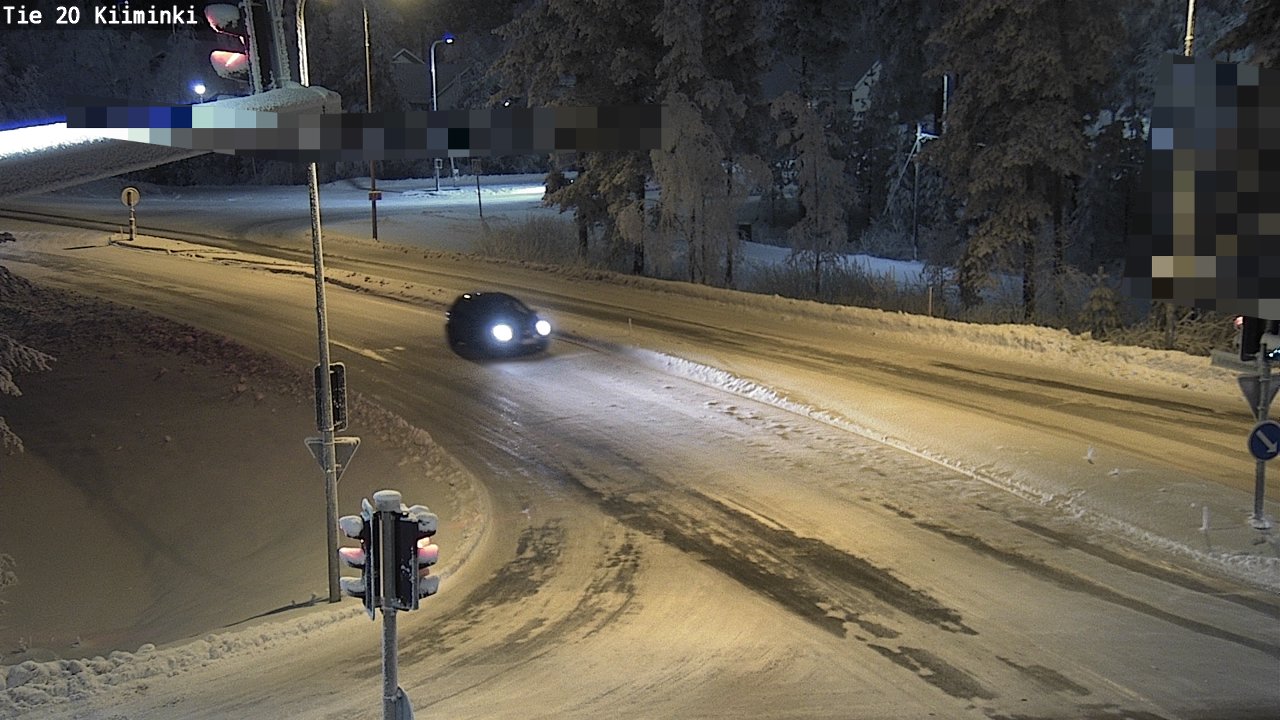 Weather Camera Image Väg 20 Uleåborg Kiiminki, Oulu, Pohjois-Pohjanmaa