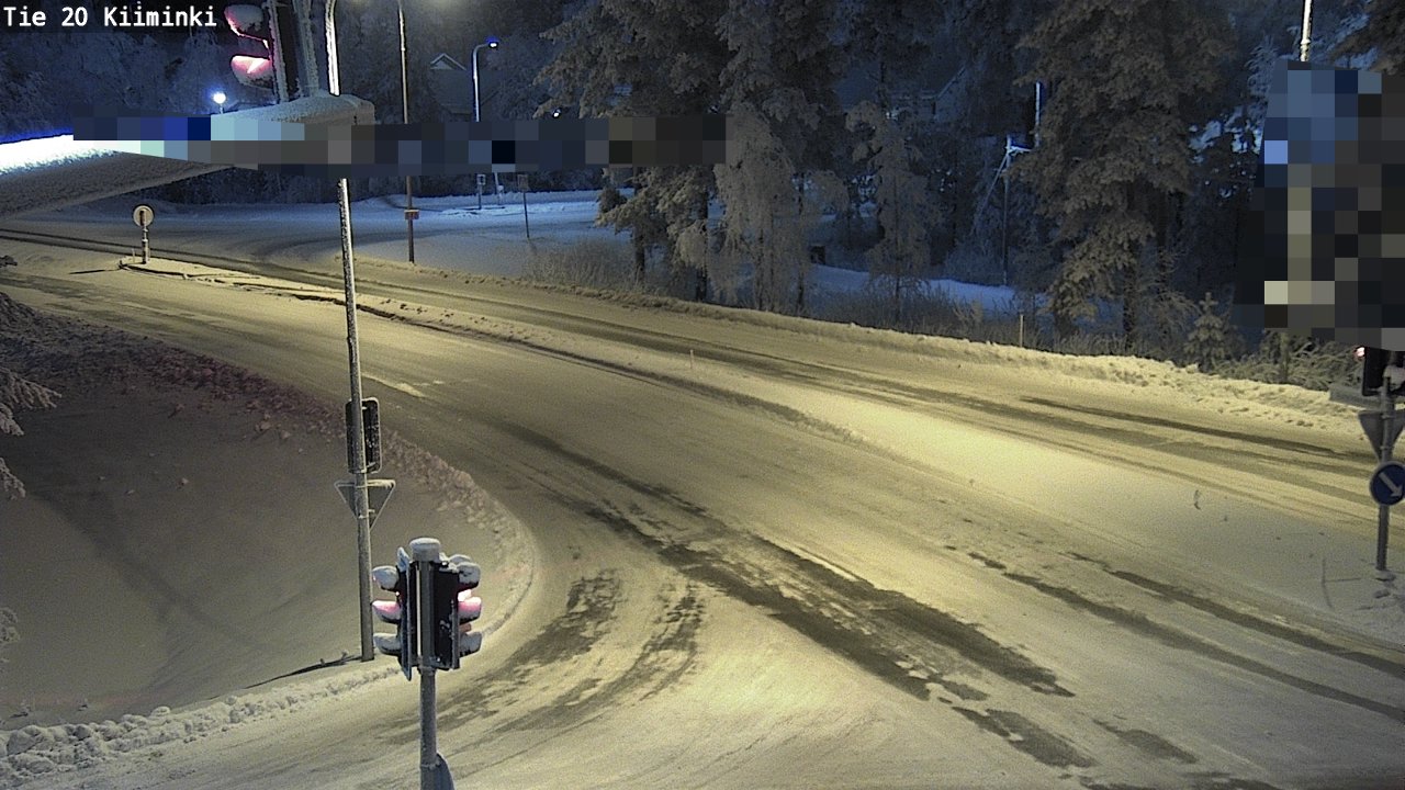 Weather Camera Image Väg 20 Uleåborg Kiiminki, Oulu, Pohjois-Pohjanmaa