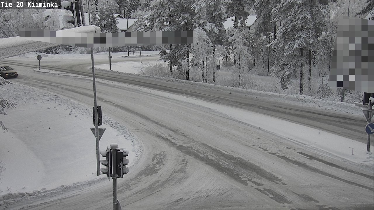Weather Camera Image Väg 20 Uleåborg Kiiminki, Oulu, Pohjois-Pohjanmaa