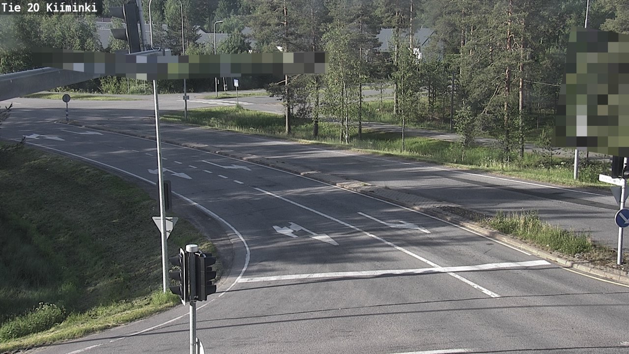 Weather Camera Image Väg 20 Uleåborg Kiiminki, Oulu, Pohjois-Pohjanmaa