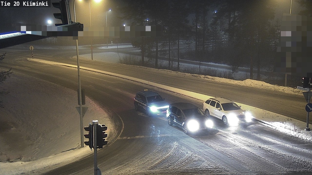 Weather Camera Image Road 20 Oulu Kiiminki, Oulu, Pohjois-Pohjanmaa