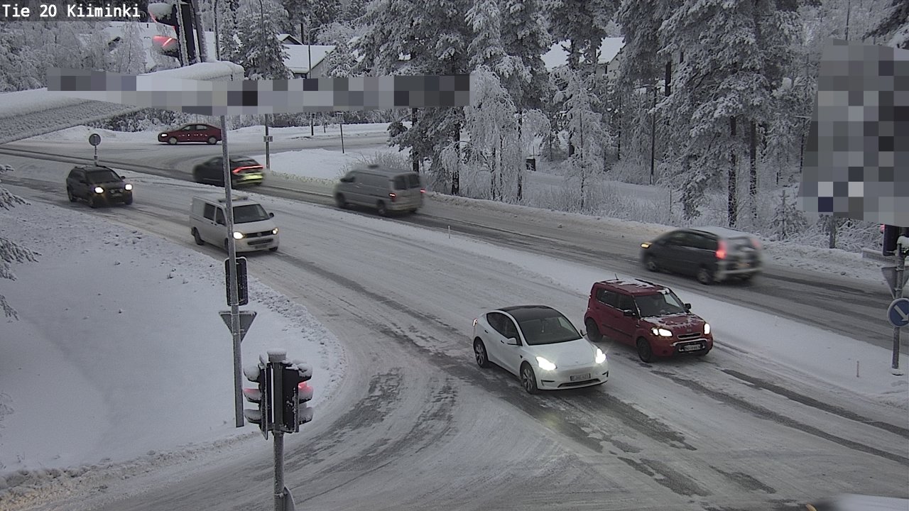 Weather Camera Image Väg 20 Uleåborg Kiiminki, Oulu, Pohjois-Pohjanmaa