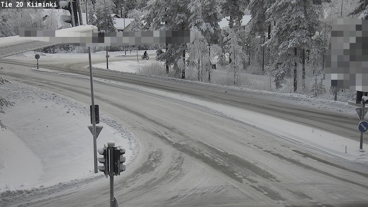 Weather Camera Image Väg 20 Uleåborg Kiiminki, Oulu, Pohjois-Pohjanmaa