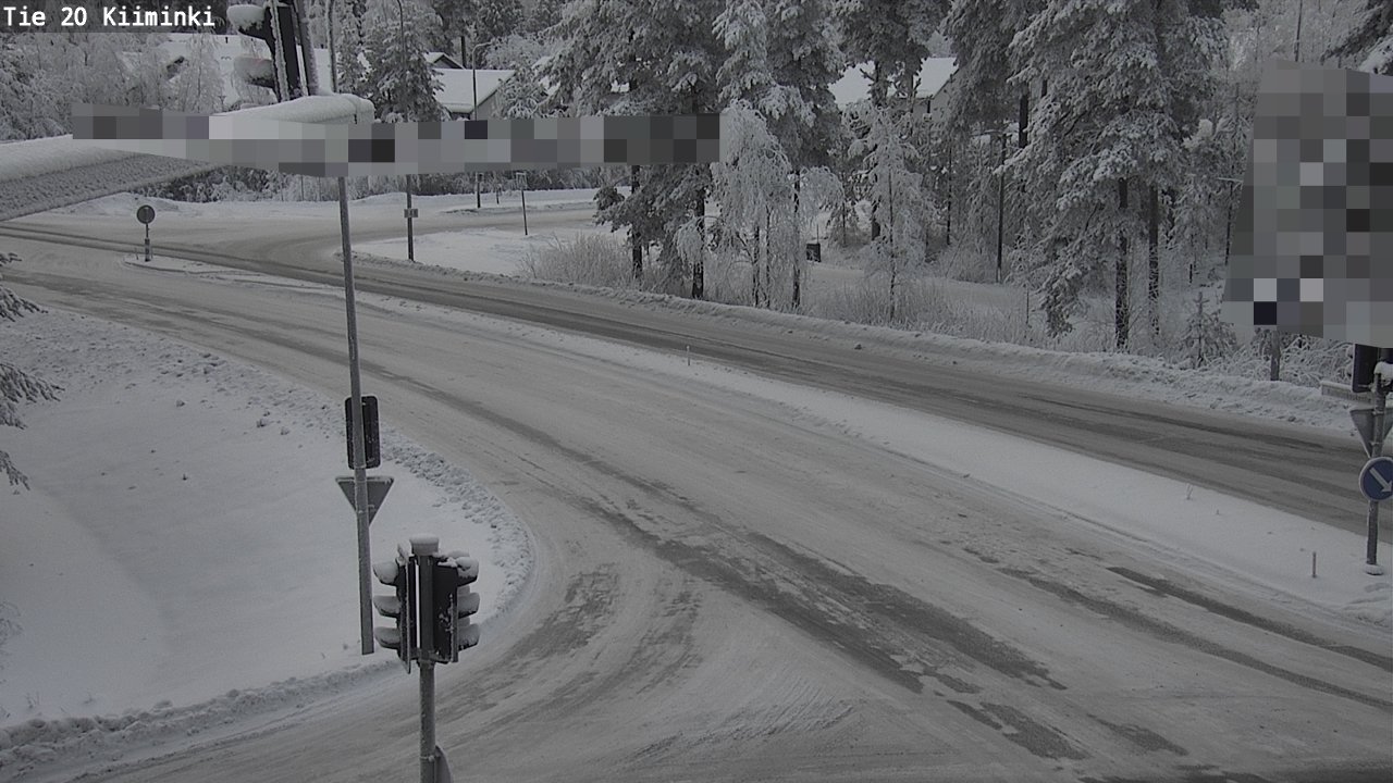 Weather Camera Image Väg 20 Uleåborg Kiiminki, Oulu, Pohjois-Pohjanmaa
