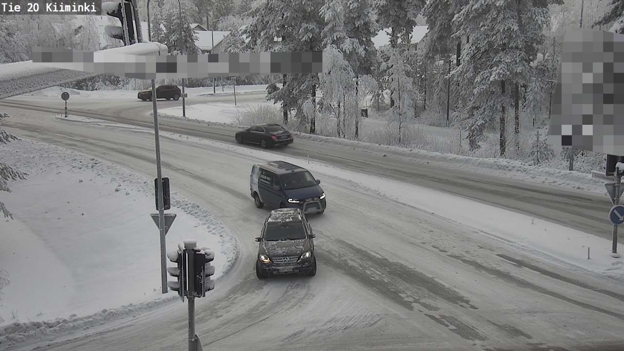 Weather Camera Image Väg 20 Uleåborg Kiiminki, Oulu, Pohjois-Pohjanmaa