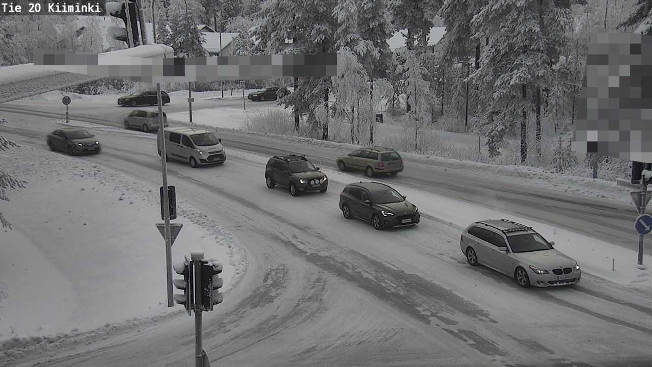 Weather Camera Image Väg 20 Uleåborg Kiiminki, Oulu, Pohjois-Pohjanmaa
