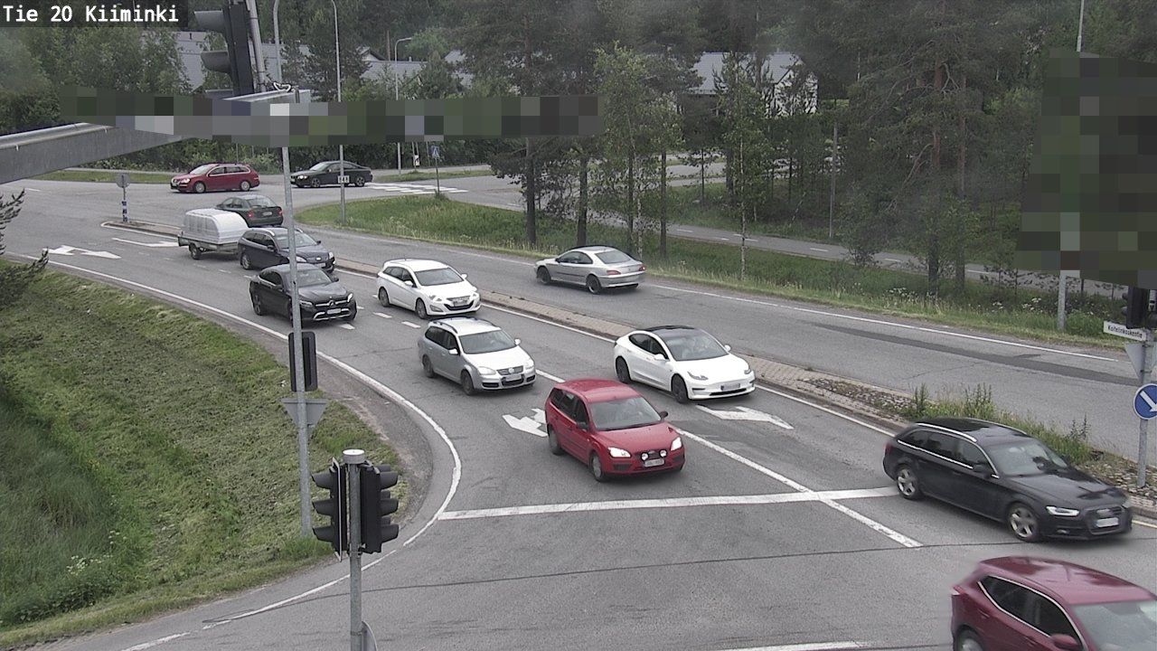 Weather Camera Image Väg 20 Uleåborg Kiiminki, Oulu, Pohjois-Pohjanmaa
