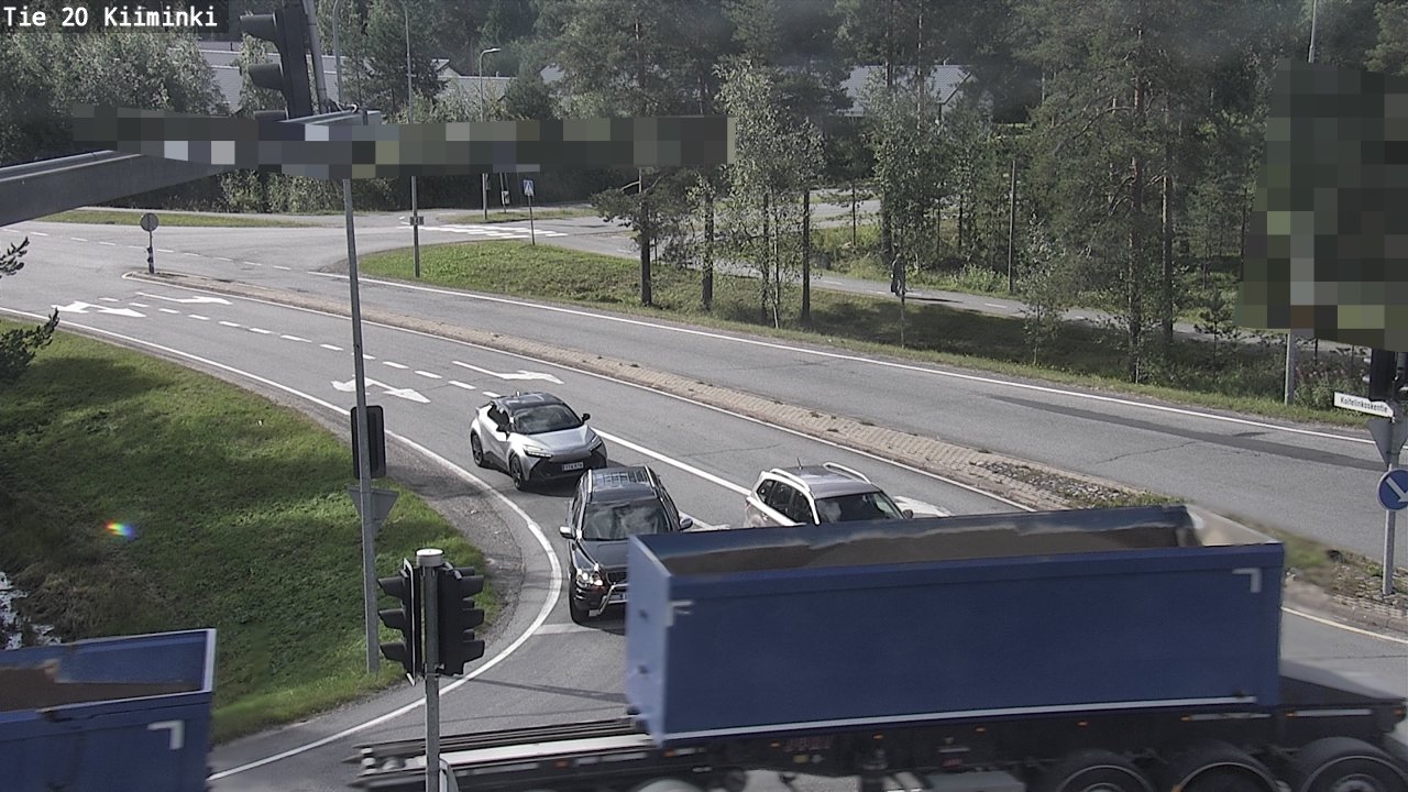 Weather Camera Image Road 20 Oulu Kiiminki, Oulu, Pohjois-Pohjanmaa