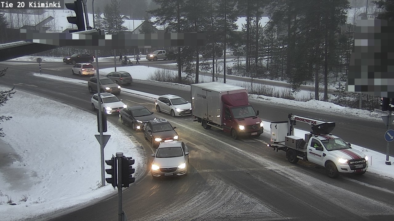 Weather Camera Image Road 20 Oulu Kiiminki, Oulu, Pohjois-Pohjanmaa