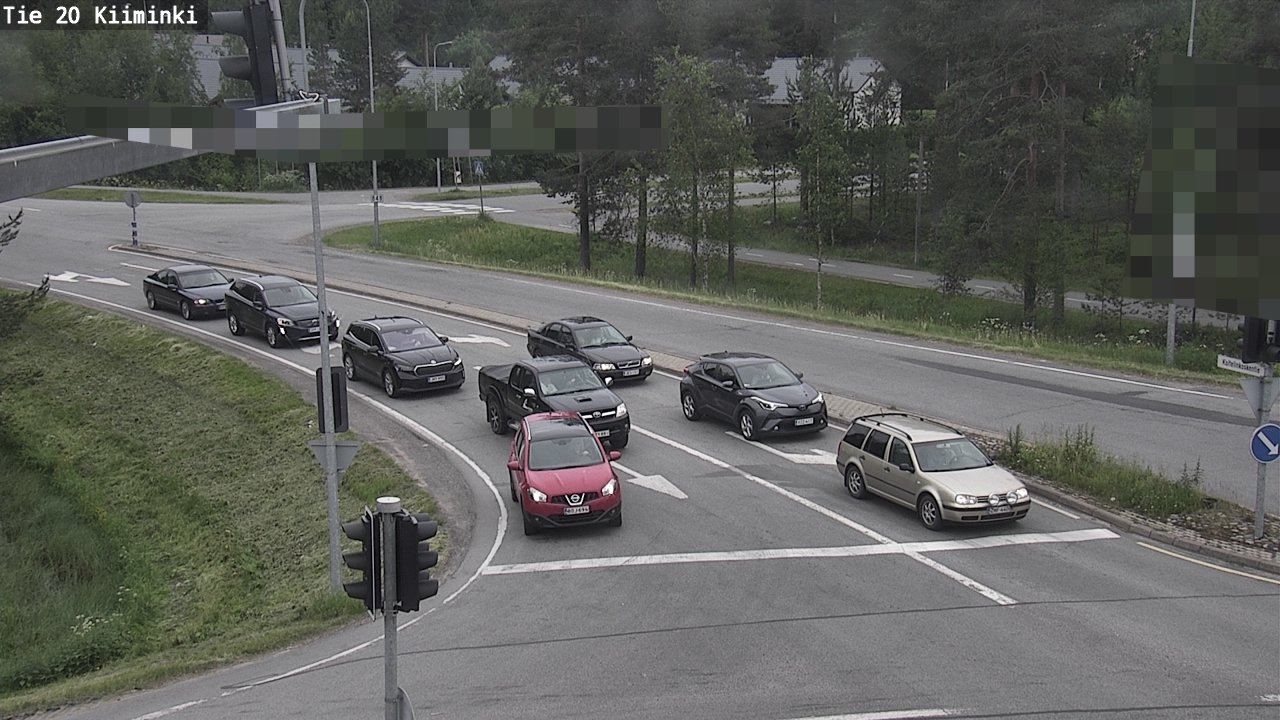 Weather Camera Image Väg 20 Uleåborg Kiiminki, Oulu, Pohjois-Pohjanmaa