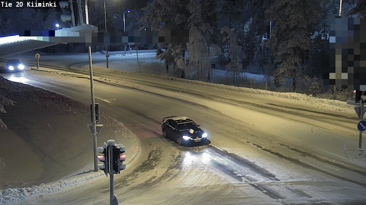 Weather Camera Image Väg 20 Uleåborg Kiiminki, Oulu, Pohjois-Pohjanmaa