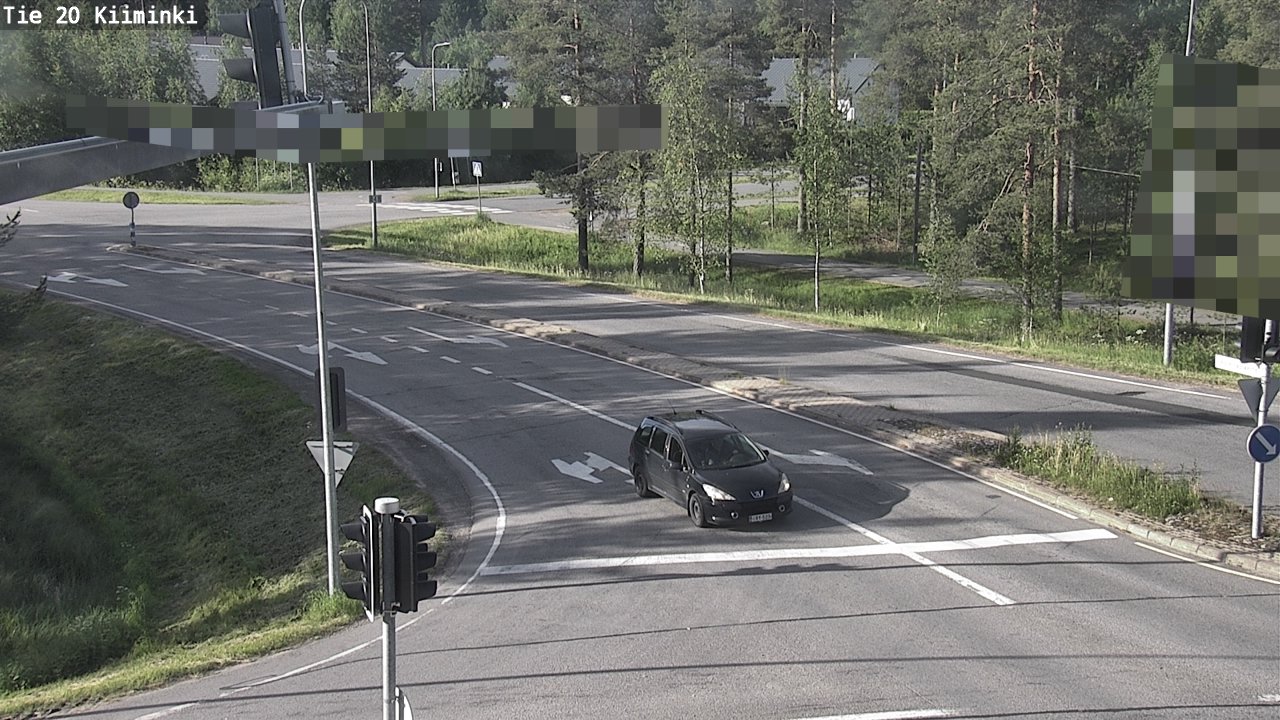 Weather Camera Image Väg 20 Uleåborg Kiiminki, Oulu, Pohjois-Pohjanmaa