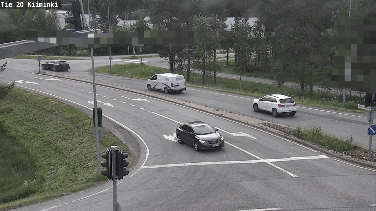 Weather Camera Image Väg 20 Uleåborg Kiiminki, Oulu, Pohjois-Pohjanmaa