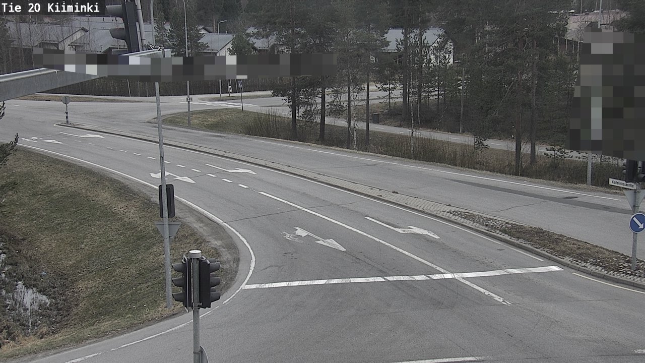 Weather Camera Image Väg 20 Uleåborg Kiiminki, Oulu, Pohjois-Pohjanmaa