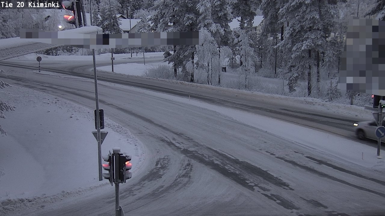 Weather Camera Image Väg 20 Uleåborg Kiiminki, Oulu, Pohjois-Pohjanmaa
