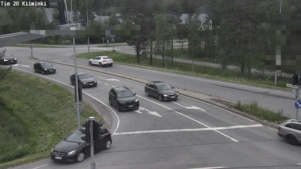 Weather Camera Image Väg 20 Uleåborg Kiiminki, Oulu, Pohjois-Pohjanmaa