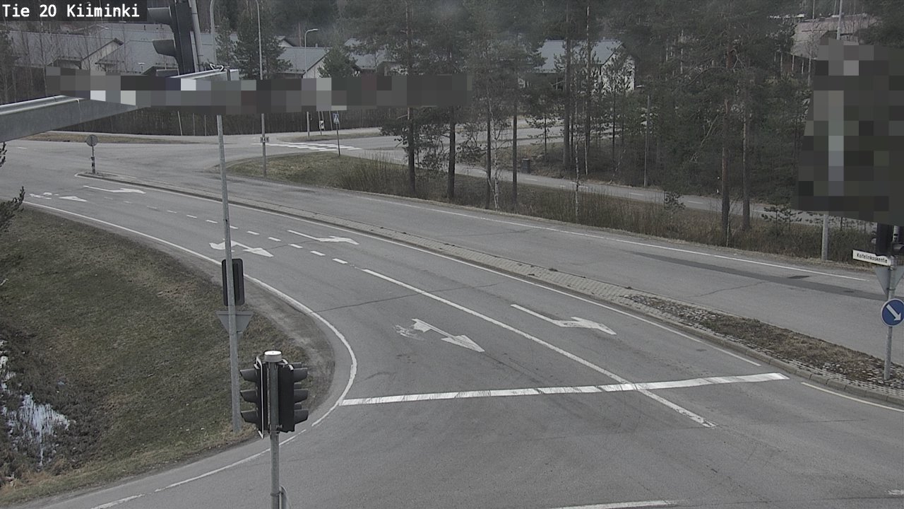 Weather Camera Image Väg 20 Uleåborg Kiiminki, Oulu, Pohjois-Pohjanmaa