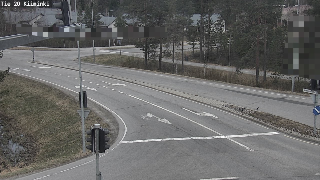 Weather Camera Image Väg 20 Uleåborg Kiiminki, Oulu, Pohjois-Pohjanmaa