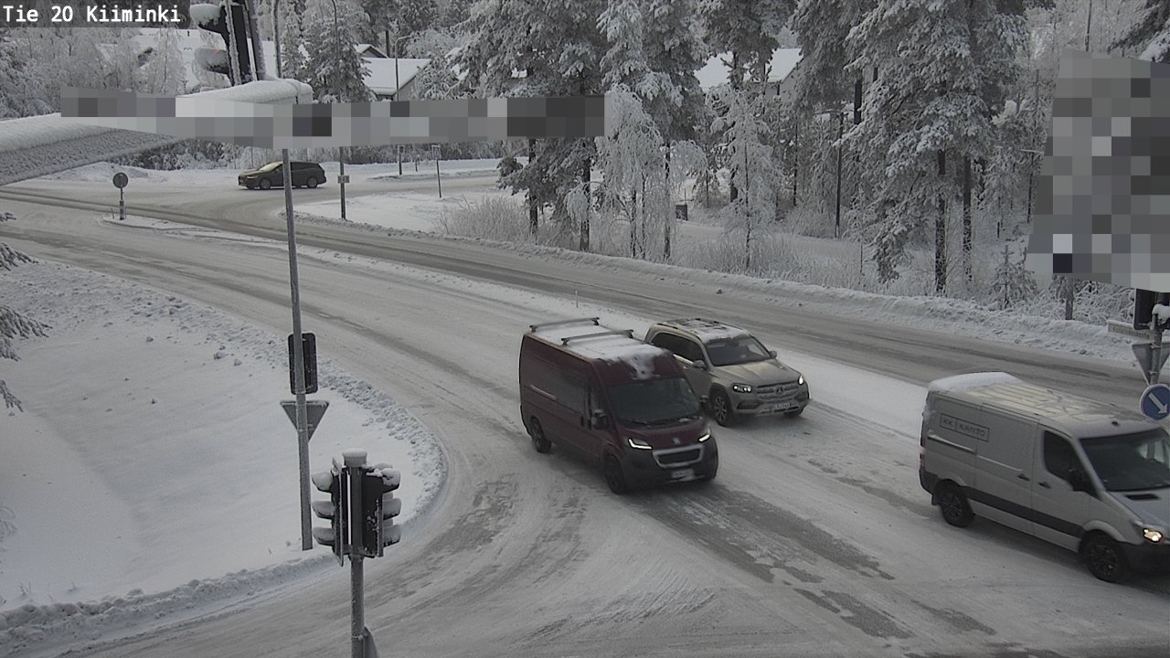 Weather Camera Image Väg 20 Uleåborg Kiiminki, Oulu, Pohjois-Pohjanmaa