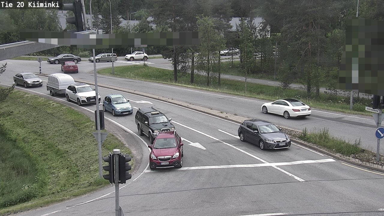 Weather Camera Image Väg 20 Uleåborg Kiiminki, Oulu, Pohjois-Pohjanmaa
