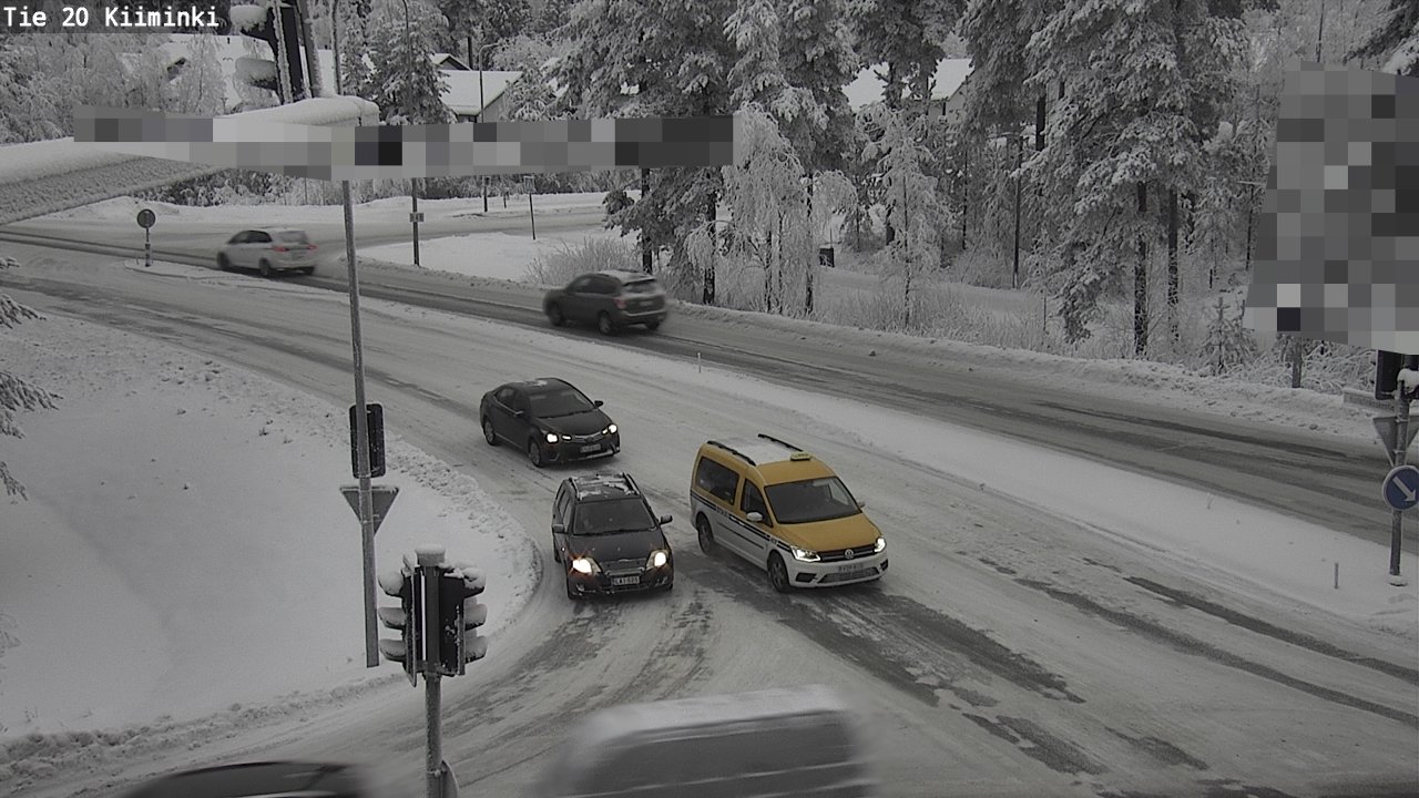 Weather Camera Image Väg 20 Uleåborg Kiiminki, Oulu, Pohjois-Pohjanmaa