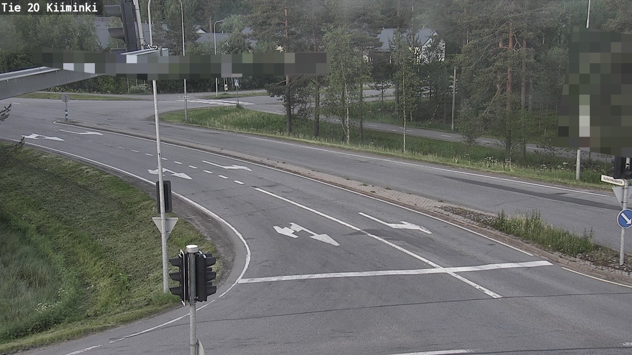Weather Camera Image Väg 20 Uleåborg Kiiminki, Oulu, Pohjois-Pohjanmaa