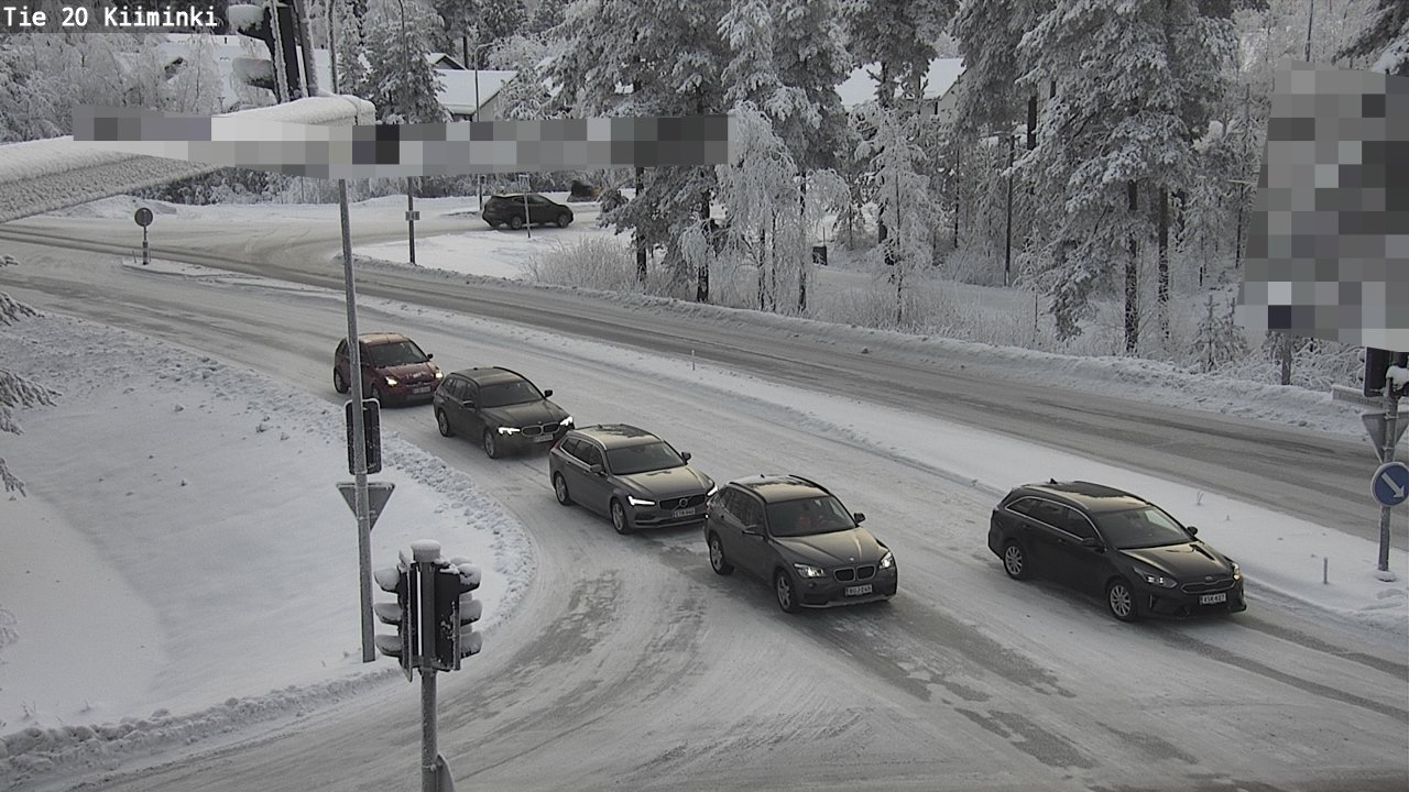 Weather Camera Image Väg 20 Uleåborg Kiiminki, Oulu, Pohjois-Pohjanmaa