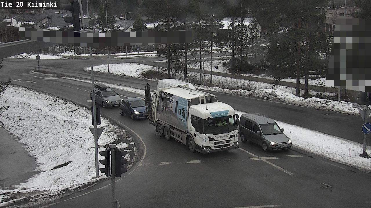 Weather Camera Image Road 20 Oulu Kiiminki, Oulu, Pohjois-Pohjanmaa