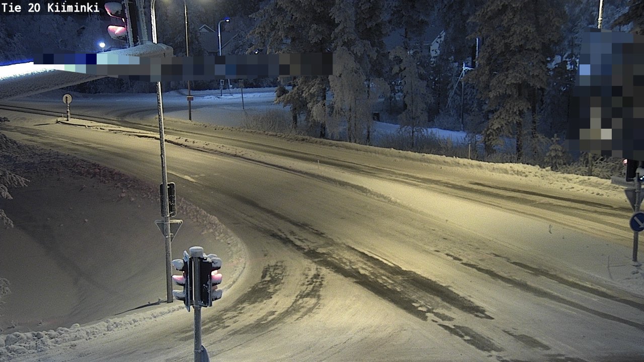 Weather Camera Image Väg 20 Uleåborg Kiiminki, Oulu, Pohjois-Pohjanmaa