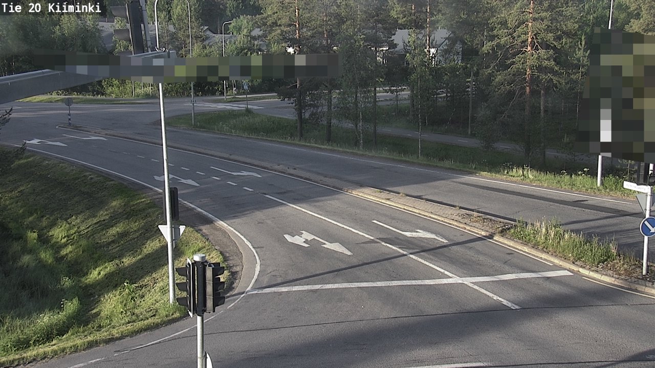 Weather Camera Image Väg 20 Uleåborg Kiiminki, Oulu, Pohjois-Pohjanmaa
