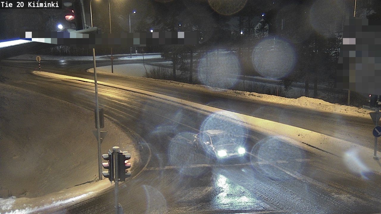 Weather Camera Image Road 20 Oulu Kiiminki, Oulu, Pohjois-Pohjanmaa