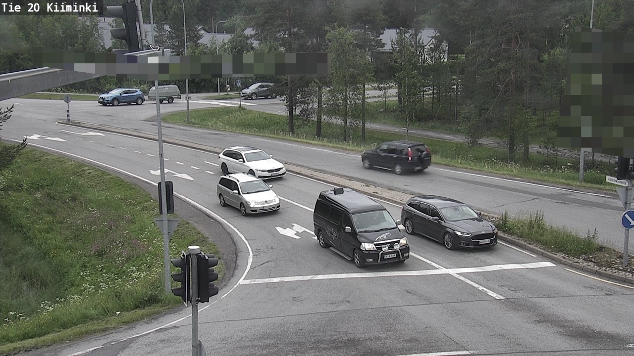 Weather Camera Image Väg 20 Uleåborg Kiiminki, Oulu, Pohjois-Pohjanmaa