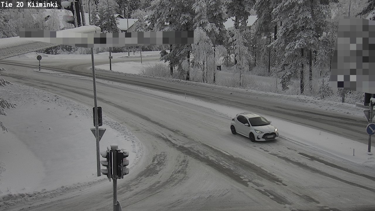 Weather Camera Image Väg 20 Uleåborg Kiiminki, Oulu, Pohjois-Pohjanmaa