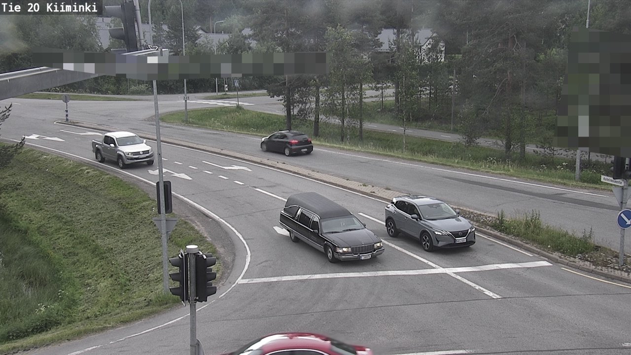 Weather Camera Image Väg 20 Uleåborg Kiiminki, Oulu, Pohjois-Pohjanmaa