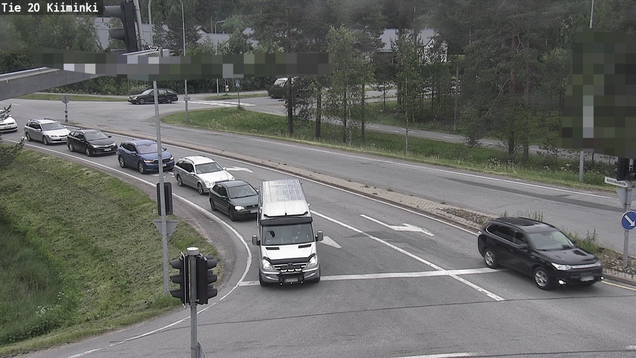 Weather Camera Image Väg 20 Uleåborg Kiiminki, Oulu, Pohjois-Pohjanmaa