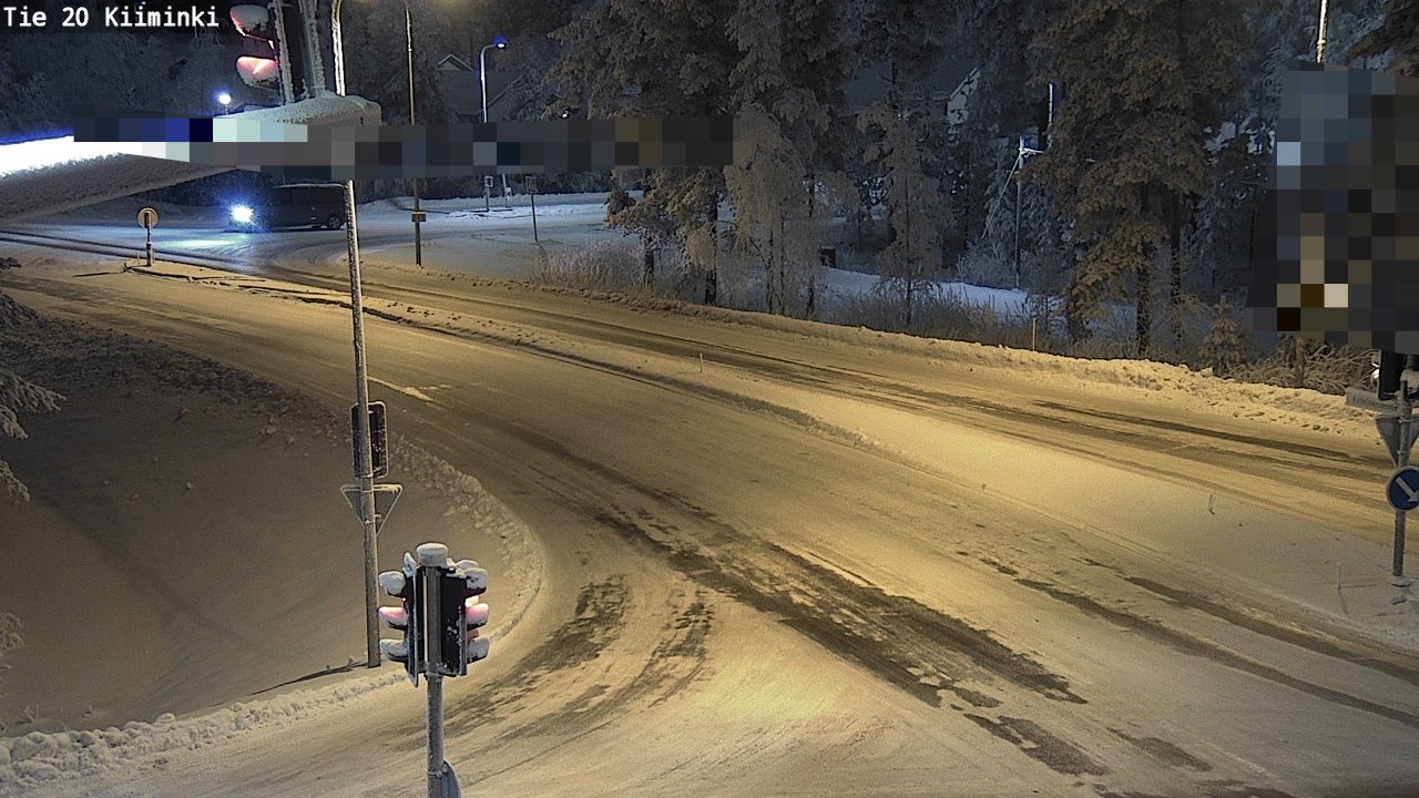 Weather Camera Image Väg 20 Uleåborg Kiiminki, Oulu, Pohjois-Pohjanmaa
