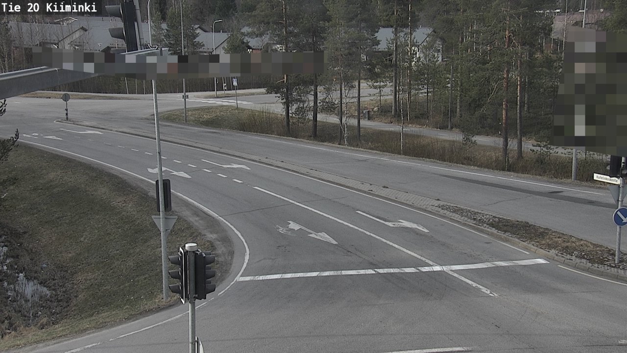 Weather Camera Image Väg 20 Uleåborg Kiiminki, Oulu, Pohjois-Pohjanmaa