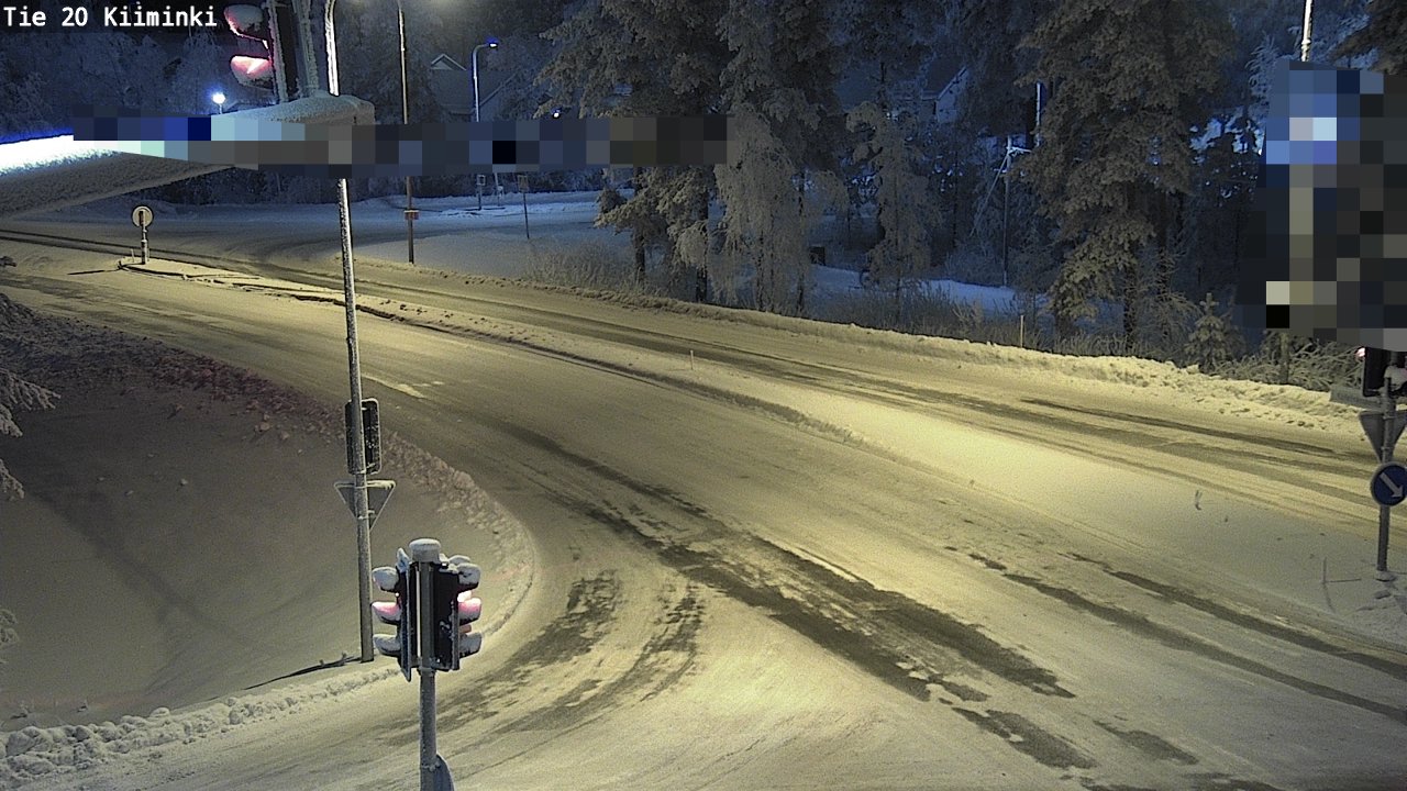 Weather Camera Image Väg 20 Uleåborg Kiiminki, Oulu, Pohjois-Pohjanmaa