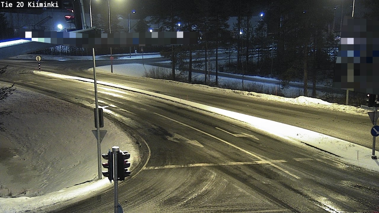 Weather Camera Image Road 20 Oulu Kiiminki, Oulu, Pohjois-Pohjanmaa