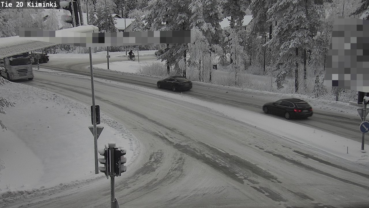 Weather Camera Image Väg 20 Uleåborg Kiiminki, Oulu, Pohjois-Pohjanmaa